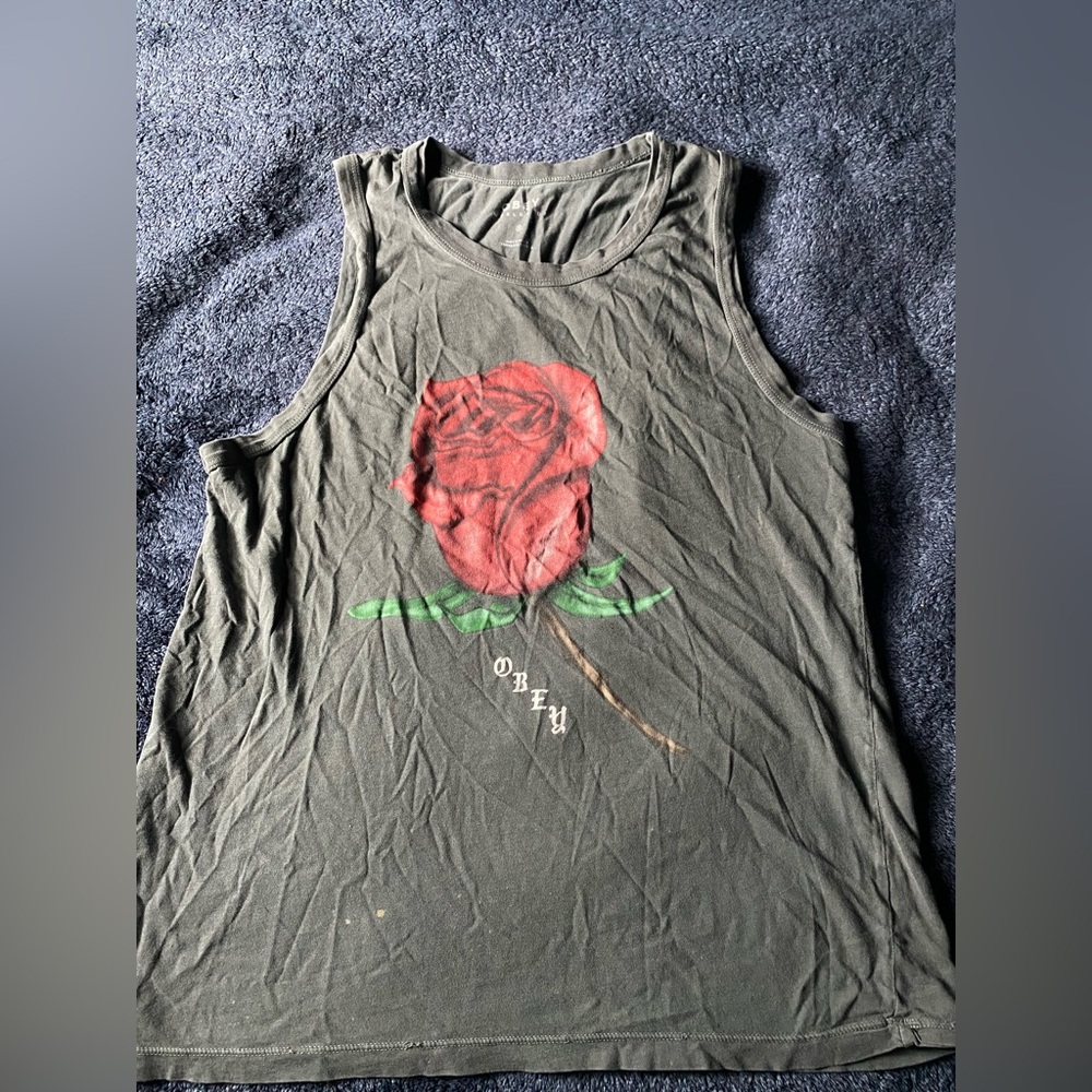 Obey graphic tank